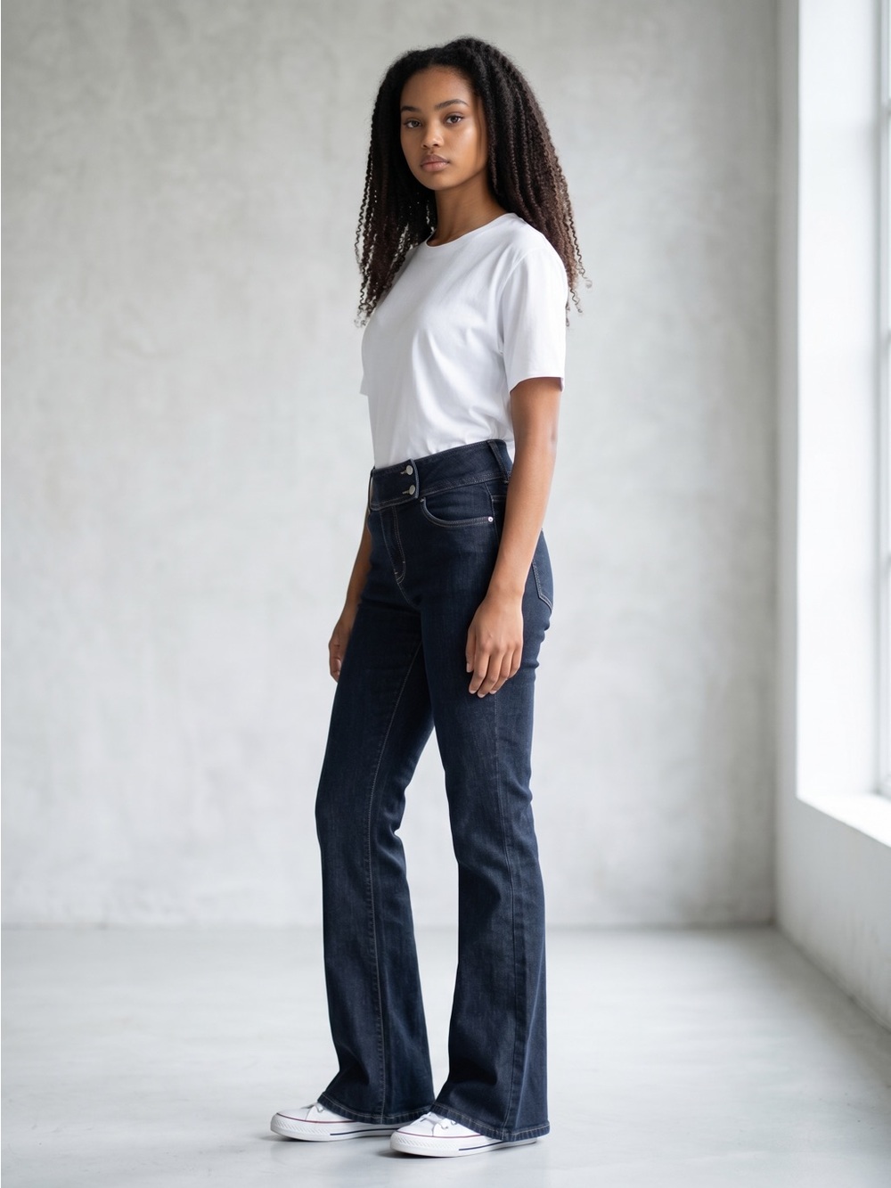 Dolce & Gabbana Black High-Rise Straight Leg Jeans